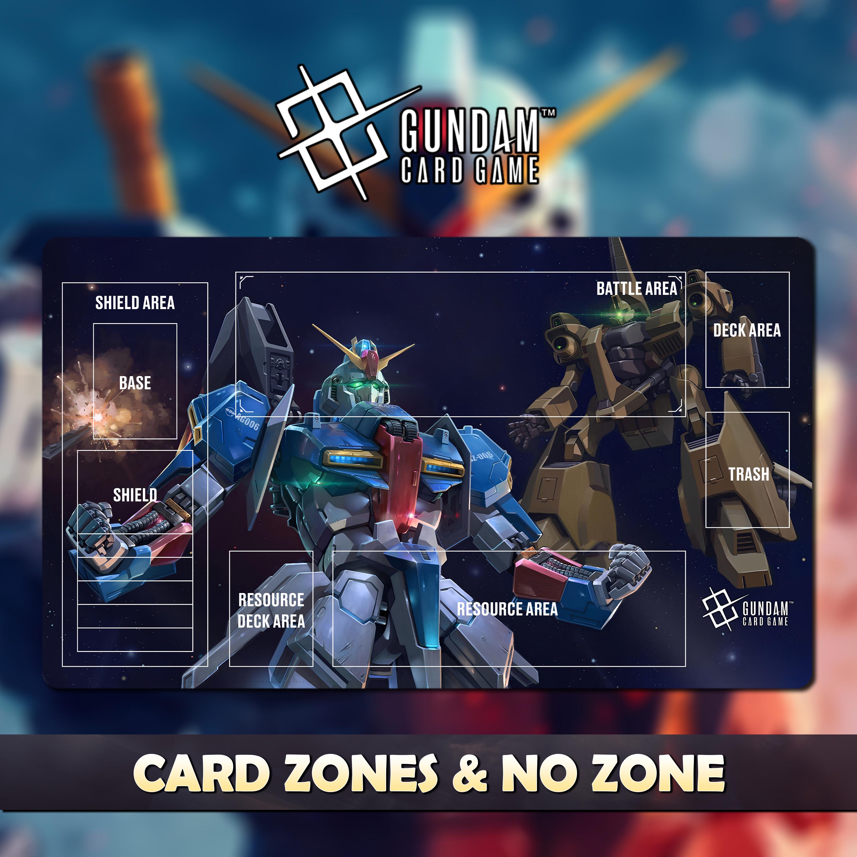 Playmat Zeta Gundam Gundam Card Game With Zone - Gundam TCG