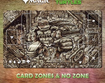 Tapete de juego MTG Donatello Mutant Mechanic 24 x 14 (600 x 350 mm) Juego de cartas coleccionables. Incluye bolsa protectora.