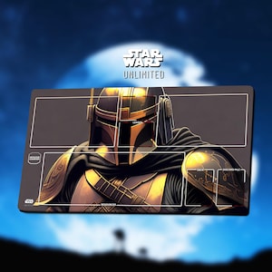 Playmat Mandalorian - Star Wars Unlimited TCG / 24x14 inches (600x350x2mm)