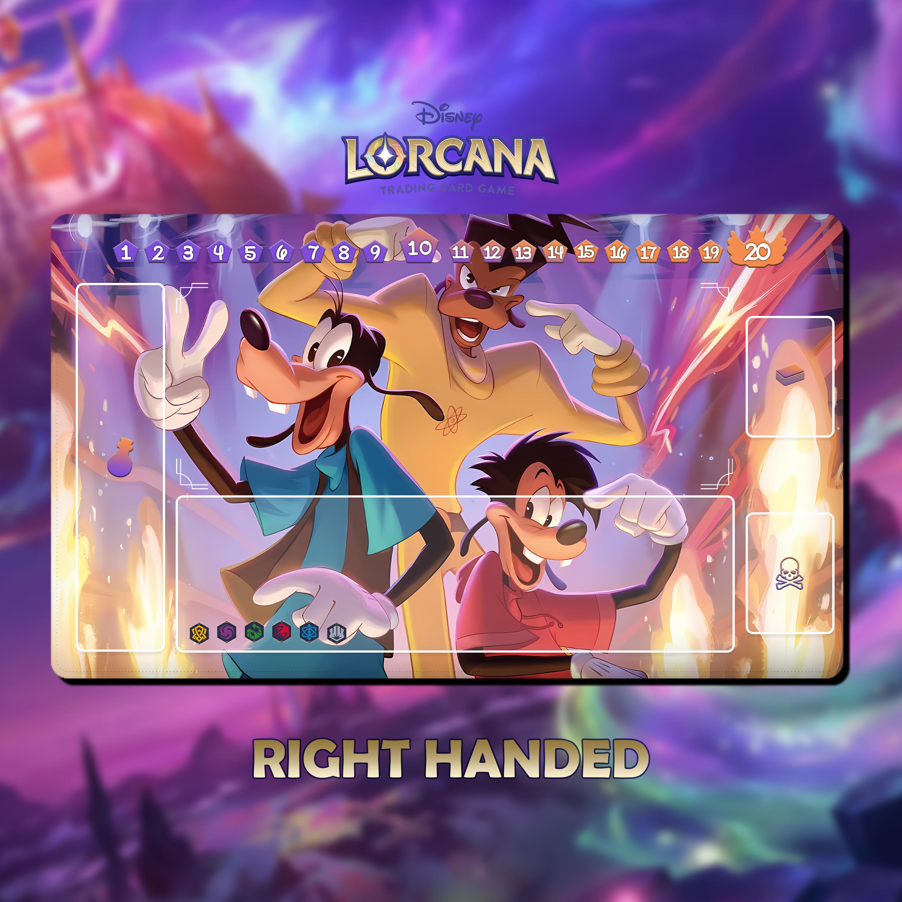 Playmat Max and Goofy Powerline TCG Lorcana 24x14 Inches