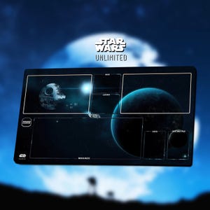 Tapis de jeu Étoile de la mort II - Star Wars Unlimited TCG / 600 x 350 x 2 mm (24 x 14 po.)