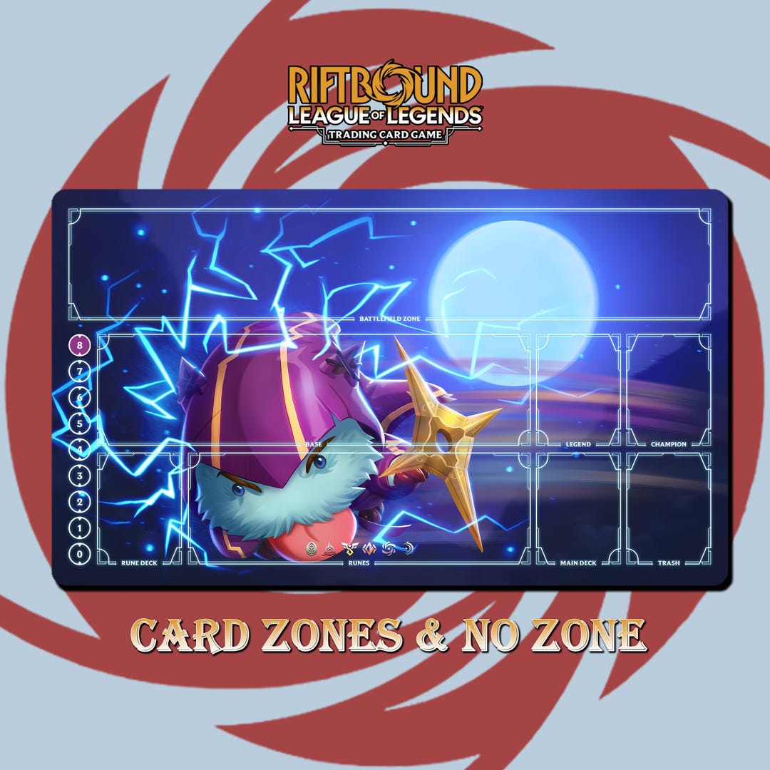 Kennen Poro Playmat - Riftbound Trading Card Game - 24x14 Inches ...