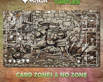 Tapete de juego MTG Michelangelo Improvisador 24 x 14 (600 x 350 mm) Juego de cartas coleccionables. Incluye bolsa protectora.