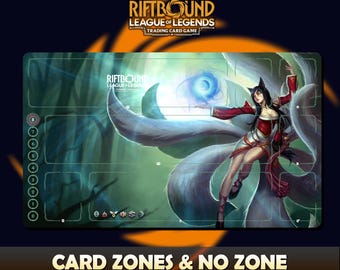 Playmat – Ahri – Riftbound LOL TCG Game Mat 24x14 Inches