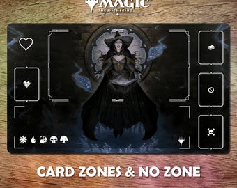 Playmat Tasha the Witch Queen MTG 24x14 inches (600x350x2mm) Protective bag included