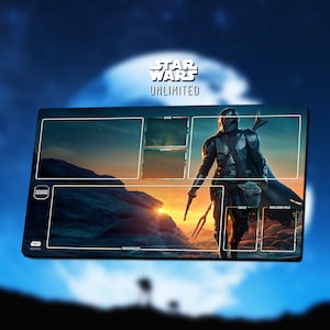 Playmat Mandalorian II - Star Wars Unlimited TCG / 24x14 inches (600x350x2mm)