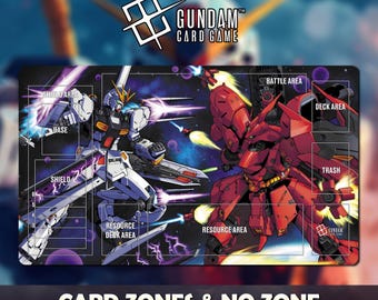 Tapete de juego de cartas de Gundam Counter Attack de Char - Gundam TCG / 600 x 350 x 2 mm