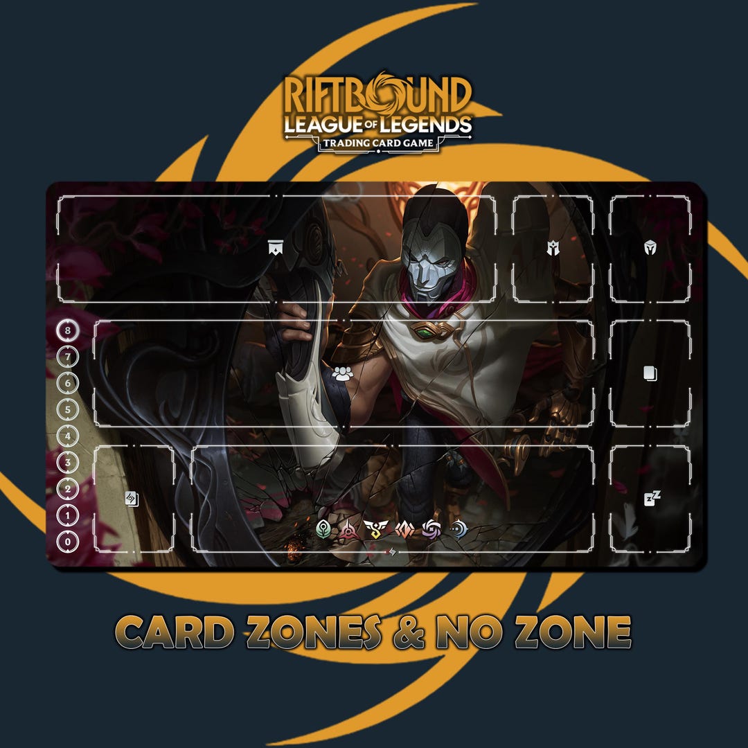 Jhin Paymat Riftbound LOL - Trading Card Game - 24x14 Inches ...