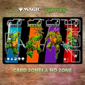 Playmat MTG Retro Game 24 x 14 (600 x 350mm) Trading Card Game Protective bag included