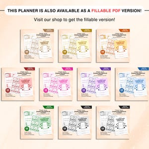Quick Character Profile Planner, Digital & Printable Character Writing ...