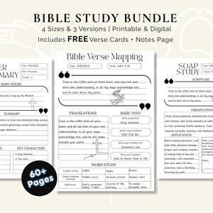 Sjabloon voor het in kaart brengen van Bijbelverzen, Bijbelstudiepakket, SOAP-studie, Schriftendagboek, Christelijke planner, GoodNotes-verskaarten, Bijbelstudiegids