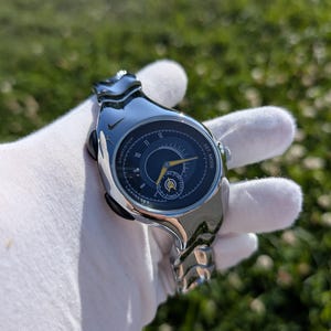 Vintage Nike Triax Chronograph Watch – Stainless Steel, Futuristic Design