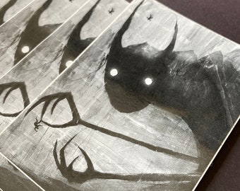 Sleep Paralysis Demon Waterproof Sticker, Creepy Sticker