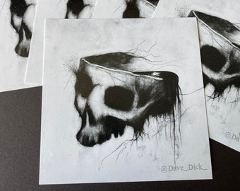 Dripping Skull, Sticker