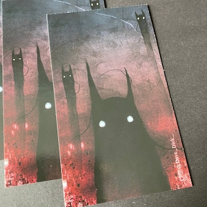 Red Sky Demons Waterproof Sticker, Creepy Laptop and Tumbler Decals