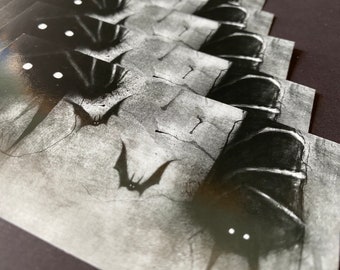 Bats Hanging out Waterproof Sticker, Laptop and Tumbler Decals, Creepy and Ominous Mood