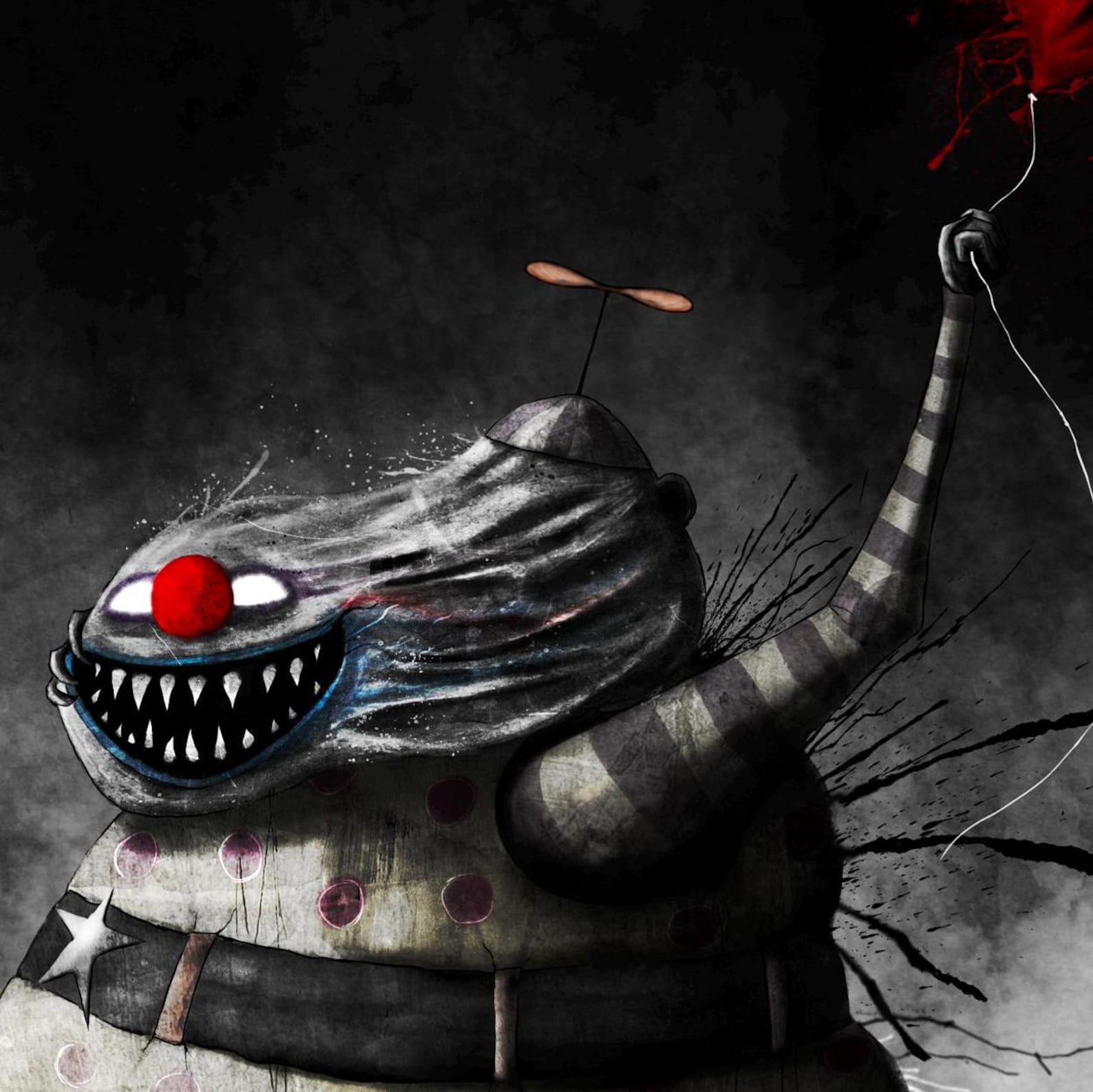 Elegant The Clown With The Tearaway Face Gallery