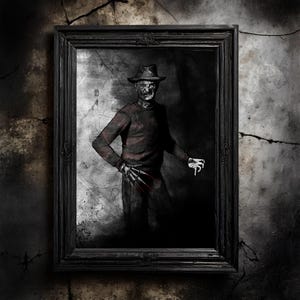 Freddy Krueger Art Print - Nightmare on Elm Street - 80s Horror Wall Decor - Horror Fan Art