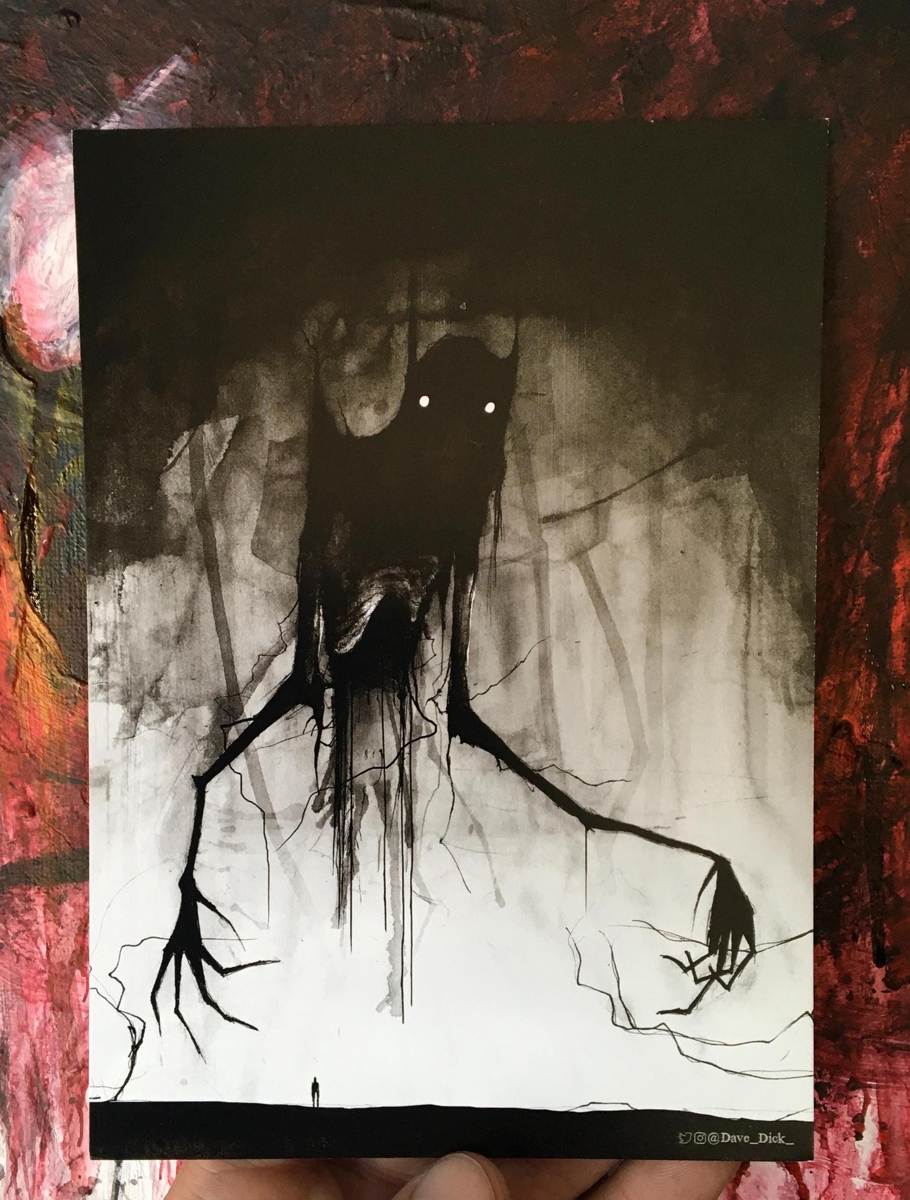 創作 ホラー ダークファンタジー 悪魔 魔物 原画 アート 絵画