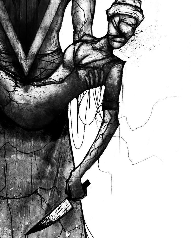 Silent Hill Nurse Art By Dave Dick Illustration