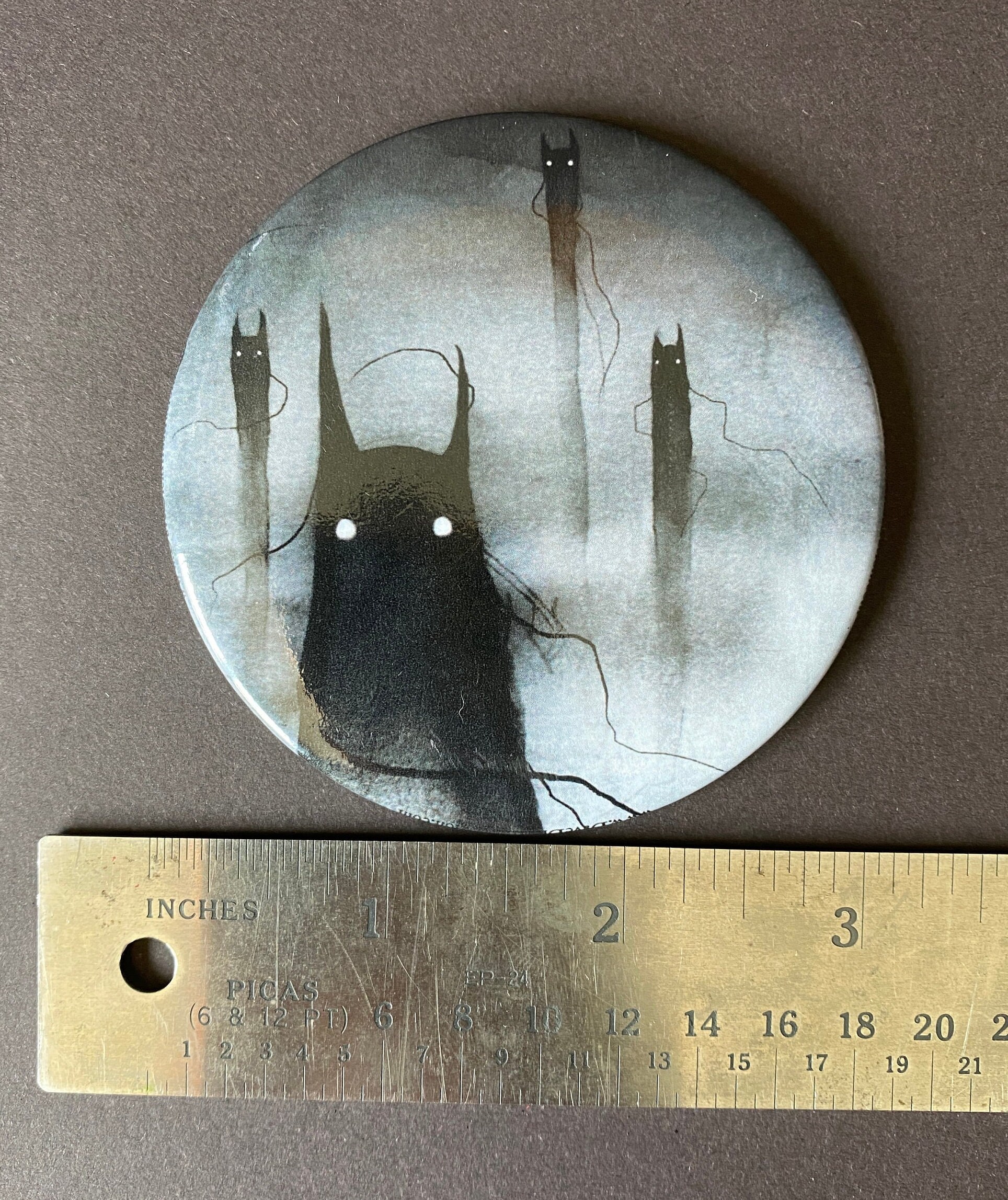 5 Calamite Gatto Nero – Tema Halloween, Per Frigo E Auto, Adesivi Magnetici - Foto 6