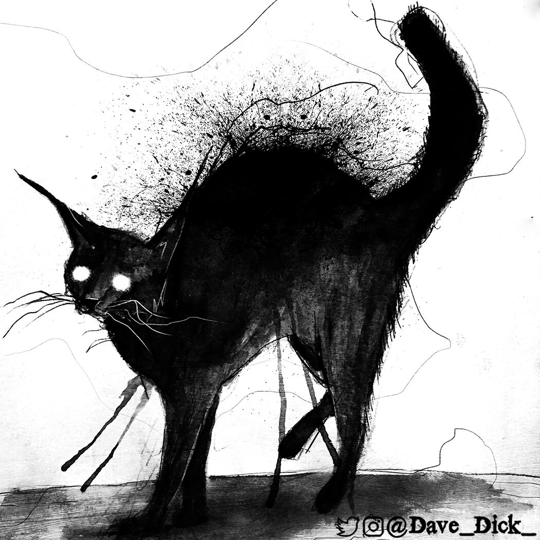 Black Cat Sticker