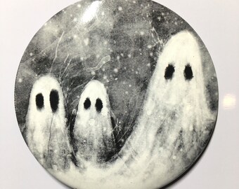 ハロウィンゴーストアクリルマグネット：Spooky Haul Design - Etsy 日本