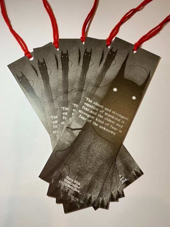 Lovecraftian Horror Bookmark: Spooky Creature Art Gift