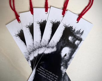 Ascensão ao Desconhecido - Marcador de Fantasia Sombria – | Arte de Terror Surreal | Presentes Góticos