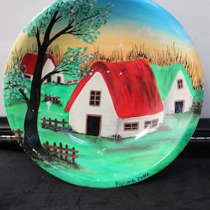 Hand-Painted Decorative Plate