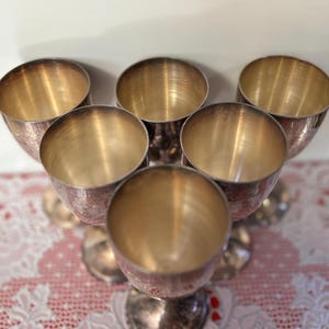 Vintage Silver-Plated Goblets