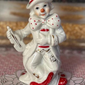 Vintage Porcelain Clown Figurine