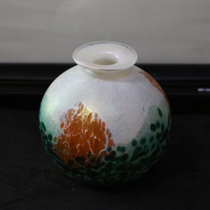Hand-Blown Art Glass Vase