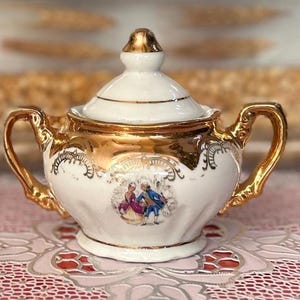 Vintage Porcelain Sugar Bowl