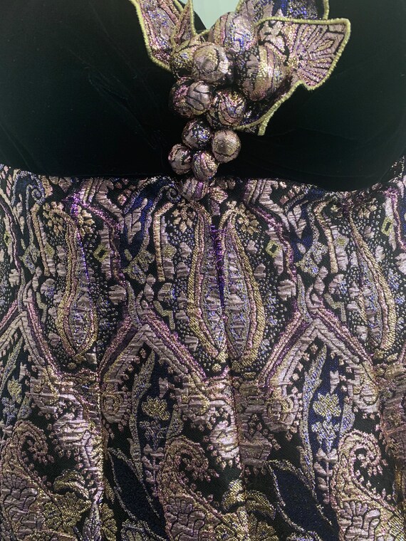 1980’s Rare Eugene Alexander Velvet Brocade Ball … - image 7