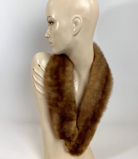 Light Brown Mink Fur Collar/Mink Collar/Mink Neck