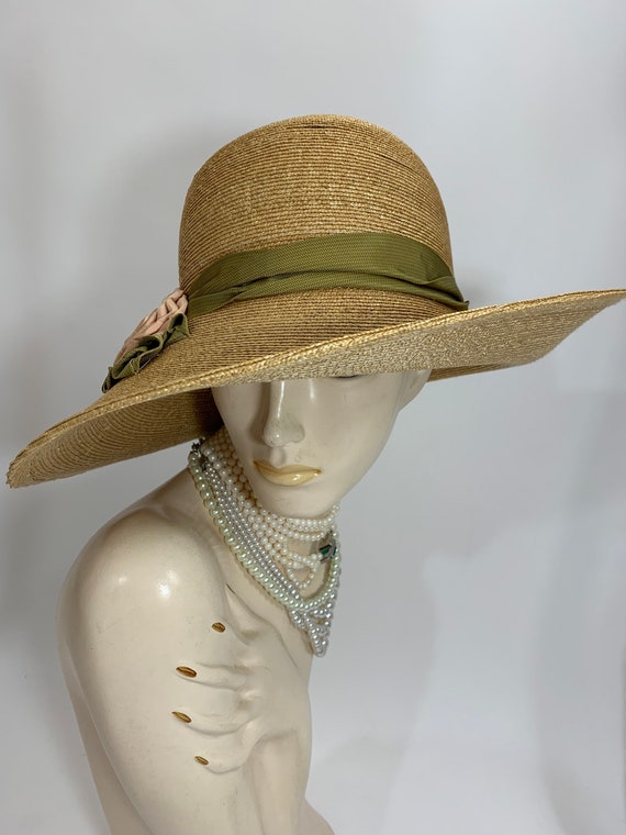 Vintage Grevi Firenze Straw Hat/Spring Straw Hat/1