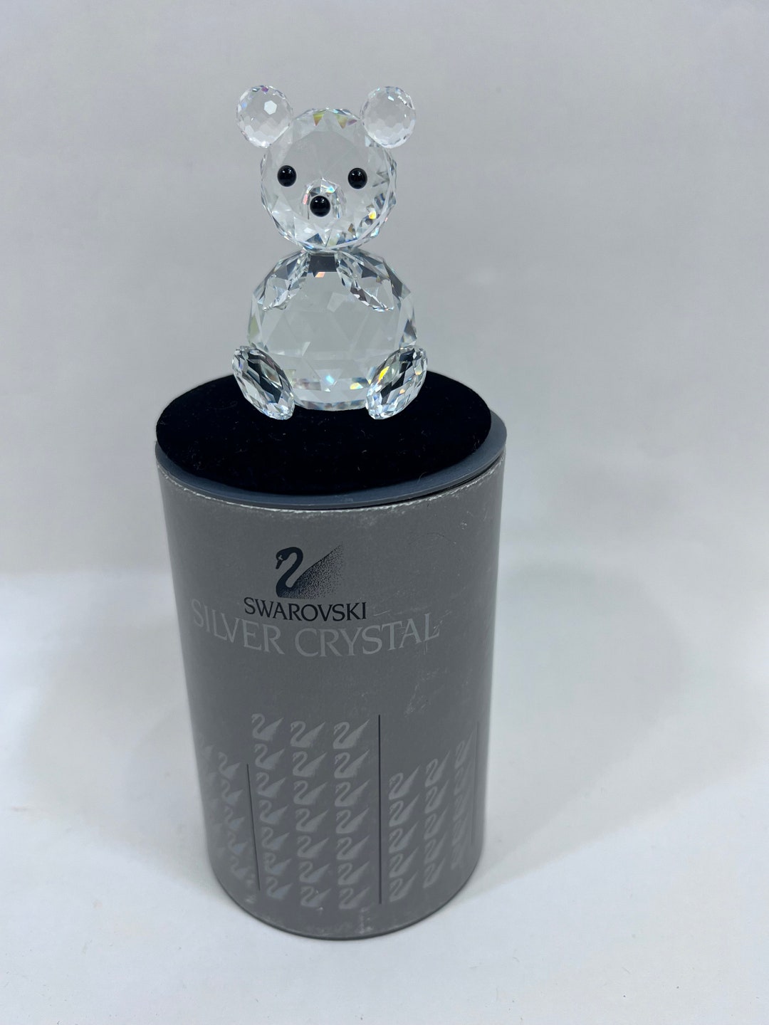 Vintage Swarovski Crystal Teddy Bear Crystal Figurine Etsy