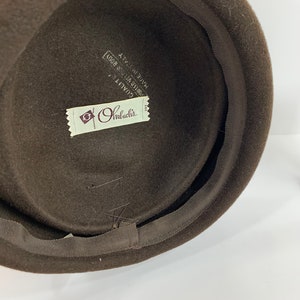 Vintage 1950s Brown Wool Felt Hat 1960s Felt Pill Box Hat - Etsy