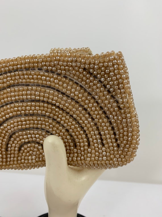 Beaded Small Purse/1940s Beaded Purse/Beaded Brid… - image 1
