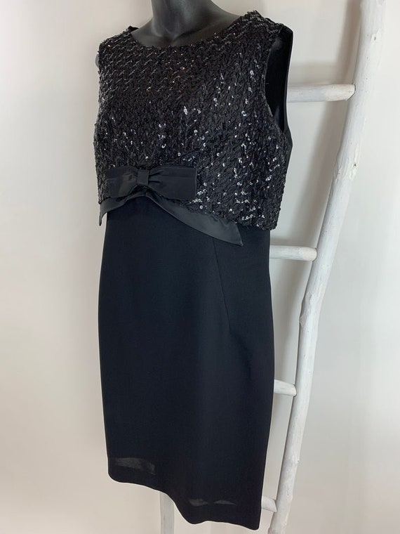 Vintage 1950s 60’s Cocktail Dress/Sequin Sheath Pa
