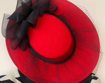 Vintage Lancaster Wool Felt Ladies Red Fedora L - Etsy Ireland display picture 3