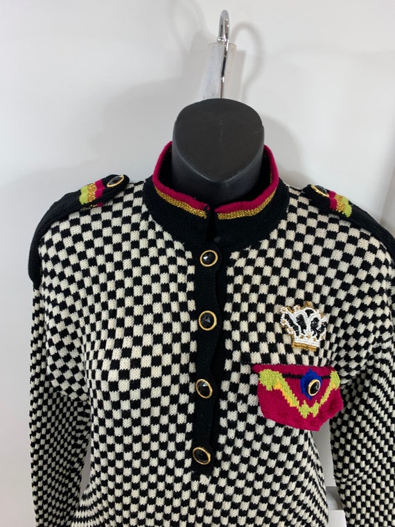 Vintage 1990s Colorful Embellished Statement Sweat
