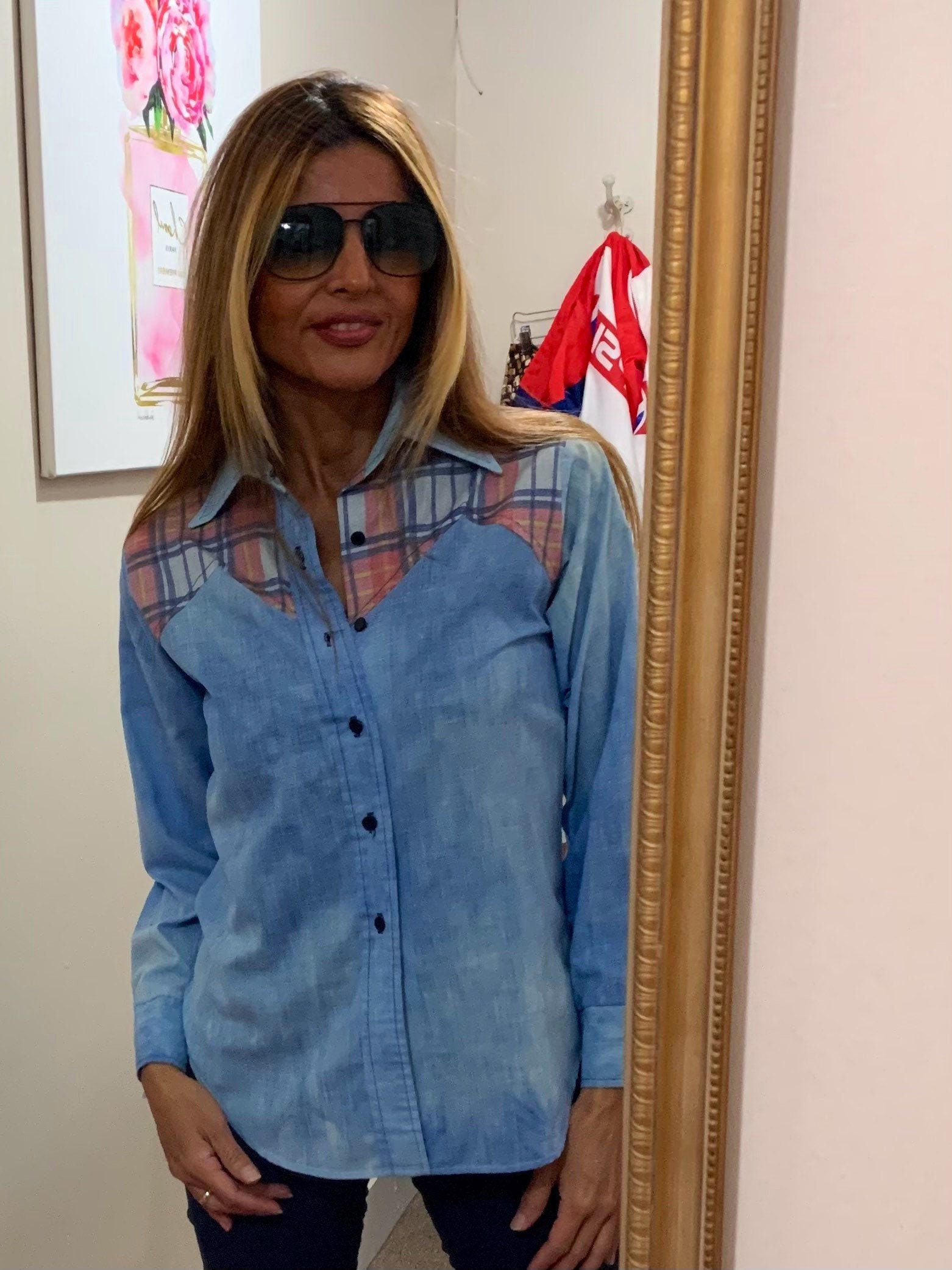 gap western shirt