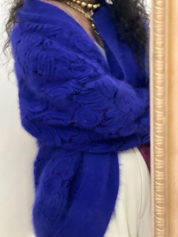 Vintage 1980's Shelton Ultra Violet Blue Angora Wool - Etsy