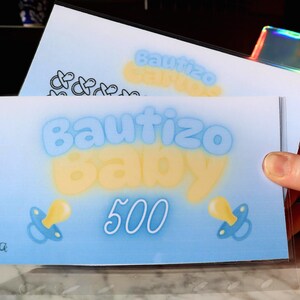 男の子用封筒と現金追跡カード。A6サイズ。ラミネート加工