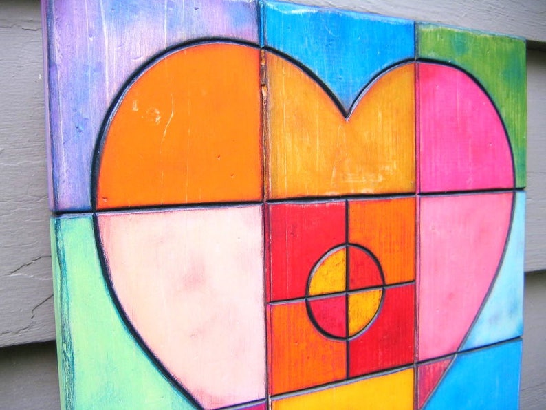 Warm Heart Wood Wall Sculpture Heart Wall Art Wood Carving Etsy