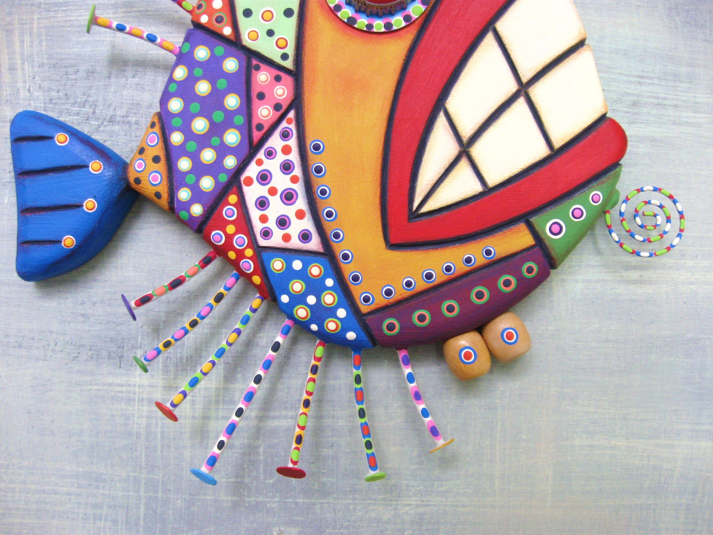 Mosaic Fish MADE to ORDER Fish Wall Art Fish Carving | Etsy