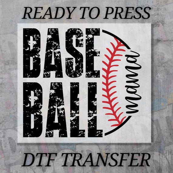 Baseball Mama DTF Transfer, Retro Baseball Mom Iron on, Game Day Shirt Design, Ready to Press Heat Transfer, Trendy Sports Mom Gift