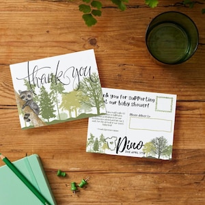 Carte de remerciement Woodland